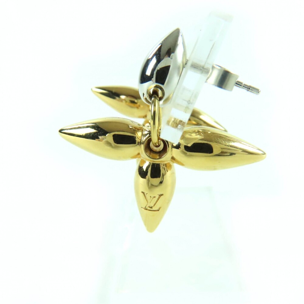 LOUIS VUITTON Gold Earrings - Picture 4 of 8